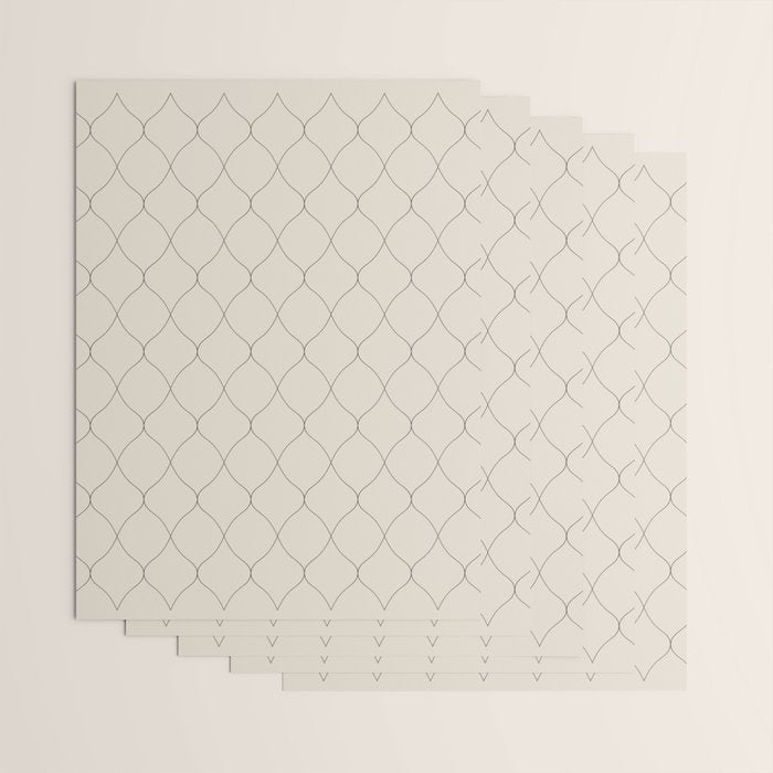 Alva Line Pattern - Smoke Wrapping Paper Gallery Image 3