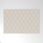 Alva Line Pattern - Smoke Welcome Mat Gallery Image 1