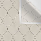 Alva Line Pattern - Smoke Wall Tapestry Gallery Image 3