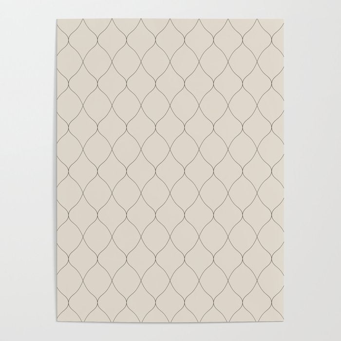 Alva Line Pattern - Smoke Poster Gallery Image 4