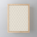 Alva Line Pattern - Smoke Mini Art Print Gallery Image 1