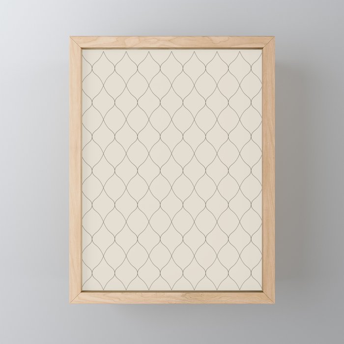 Alva Line Pattern - Smoke Mini Art Print Gallery Image 1