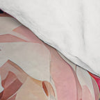 Splashes of Pink and Navy Flowery Art Comforter Gallery Image 4