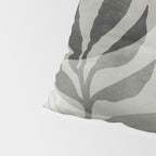 Abstract Botanical Mid Century Art Greenish Grey Pillow Sham Gallery Image 4