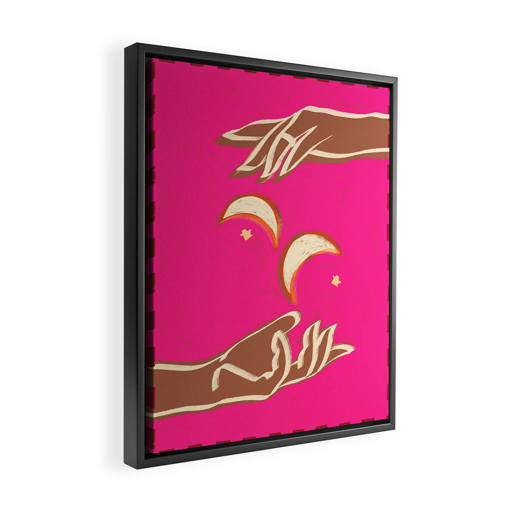 A Couple Of Moons Framed Canvas Print Gallery Image 2