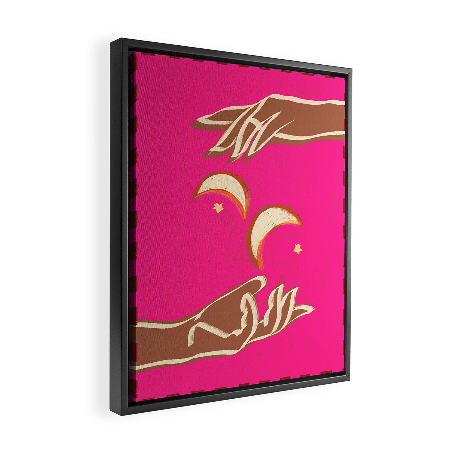A Couple Of Moons Framed Canvas Print Gallery Image 2