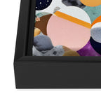A Fantastic Journey, Graphic Collage Eclectic, Cutout Pop Art Contemporary, Snow Mountain Winter Textures Patterns, Geometric Digital Framed Canvas Print Gallery Image 3