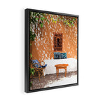 A Relaxed Afternoon | Tropical Summer Architecture | Buildings India Travel Bohemian Décor Painting Framed Canvas Print Gallery Image 2