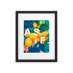 As If. | Typography Attitude Confidence Quote | Lemon Garden Botanical Vintage Quirky Lettering Framed Art Print Gallery Image 5