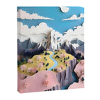 Assemblage Pastel Valley Canvas Print Gallery Image 6