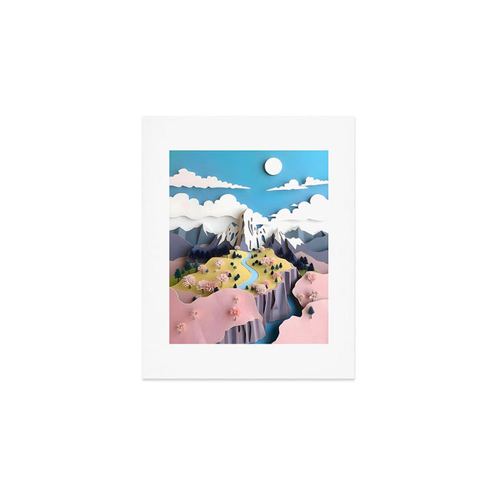 Assemblage Pastel Valley Art Print Gallery Image 1