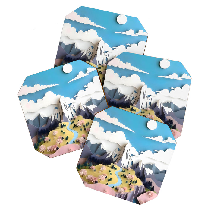 Assemblage Pastel Valley Coaster Gallery Image 1