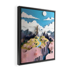 Assemblage Pastel Valley Framed Canvas Print Gallery Image 2