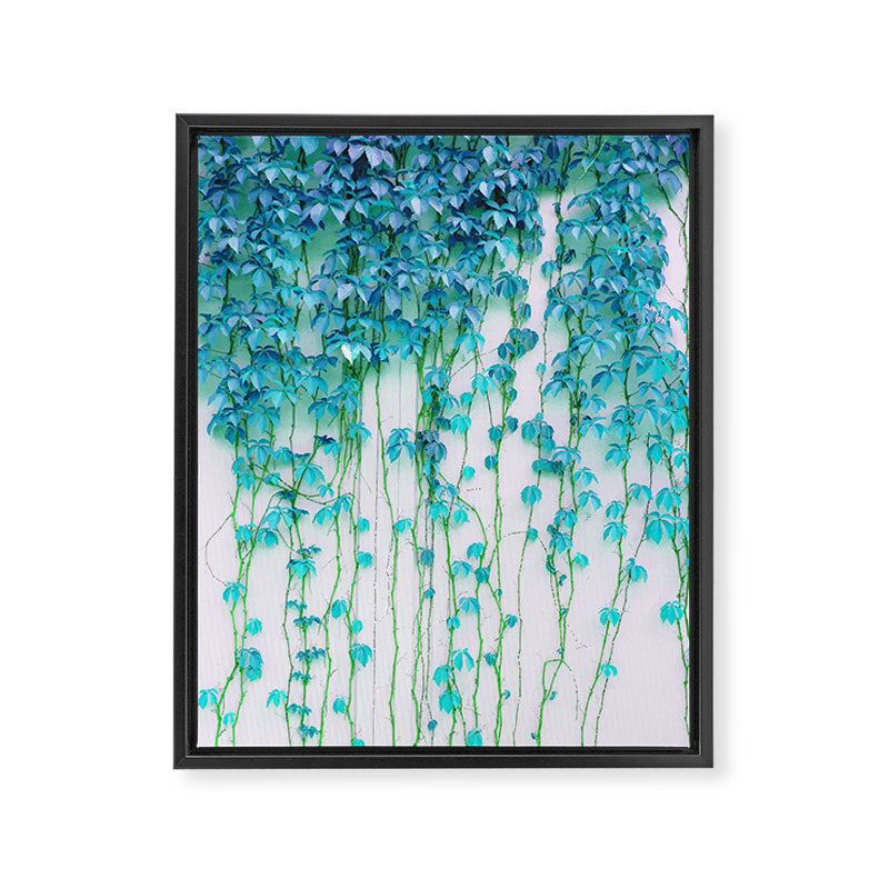 Average Absence, Botanical Minimal Nature Creepers Plants, Tropical Watercolor Bohemian Painting Framed Canvas Print Gallery Image 6