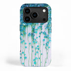 Average Absence, Botanical Minimal Nature Creepers Plants, Tropical Watercolor Bohemian Painting iPhone Case Gallery Image 1