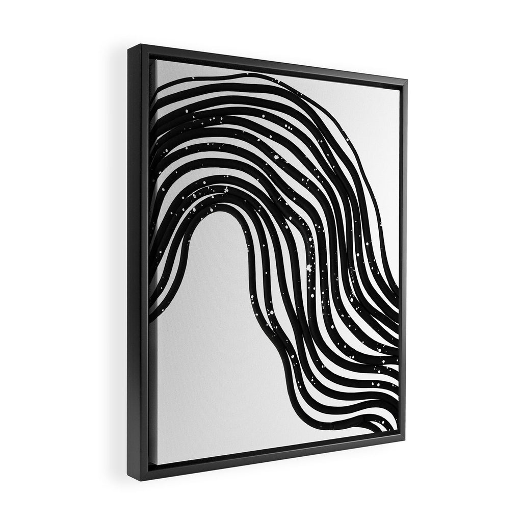 Be Wavy, Never Straight Framed Canvas Print Gallery Image 2
