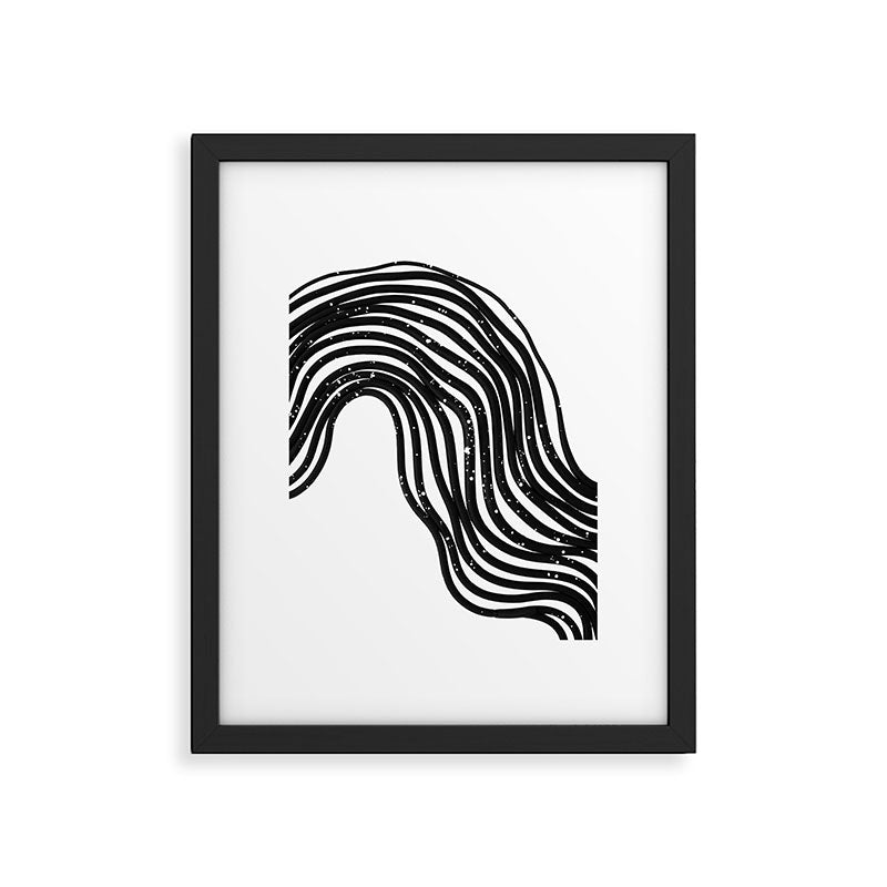 Be Wavy, Never Straight Framed Art Print Gallery Image 5