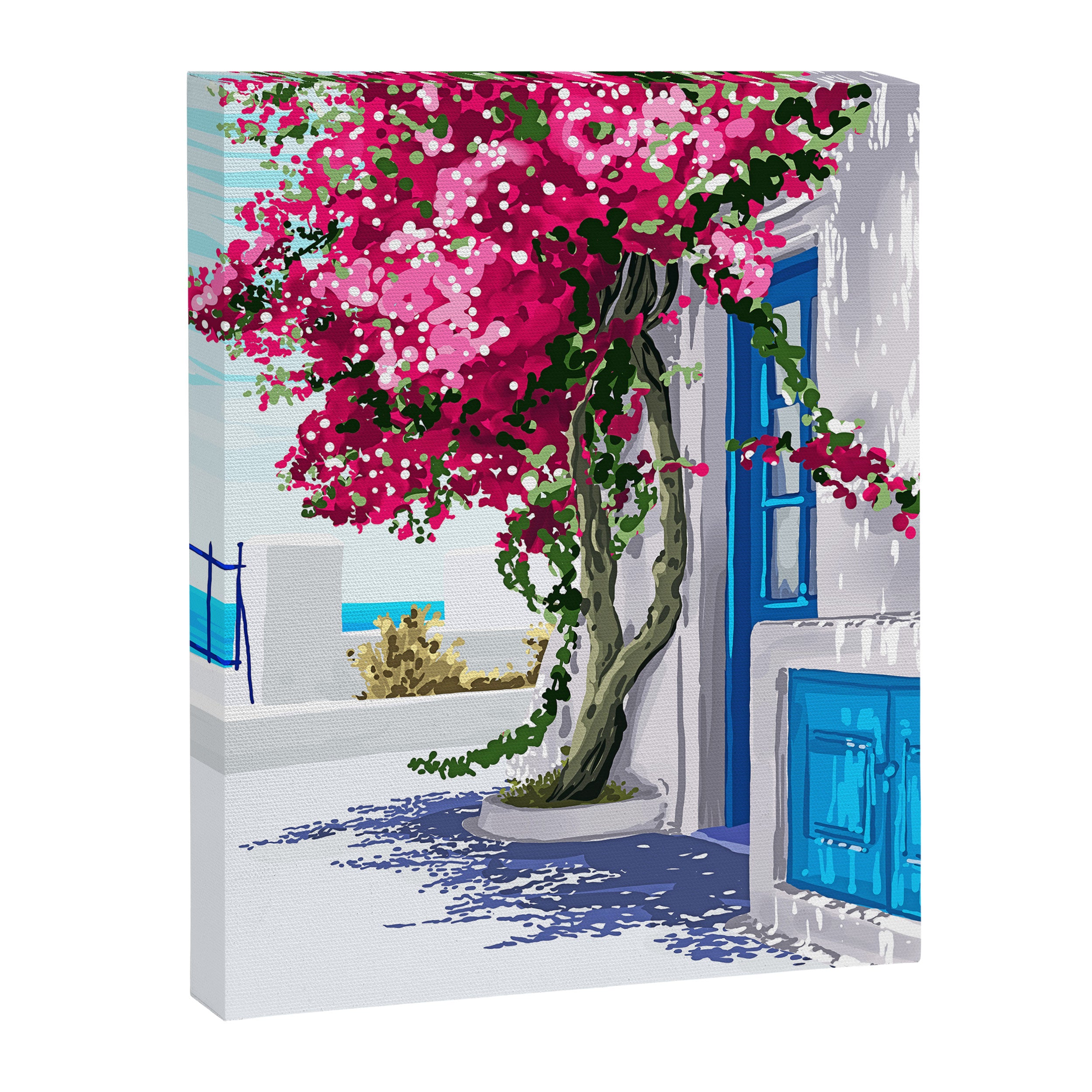 Better days are on their way | Greece Santorini Island Travel | Summer Architecture Positivity Canvas Print Gallery Image 6