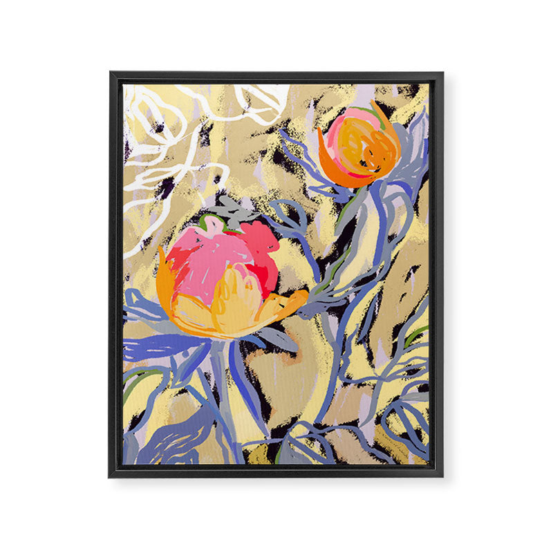 Blooms in The Butter Forest Framed Canvas Print Gallery Image 6