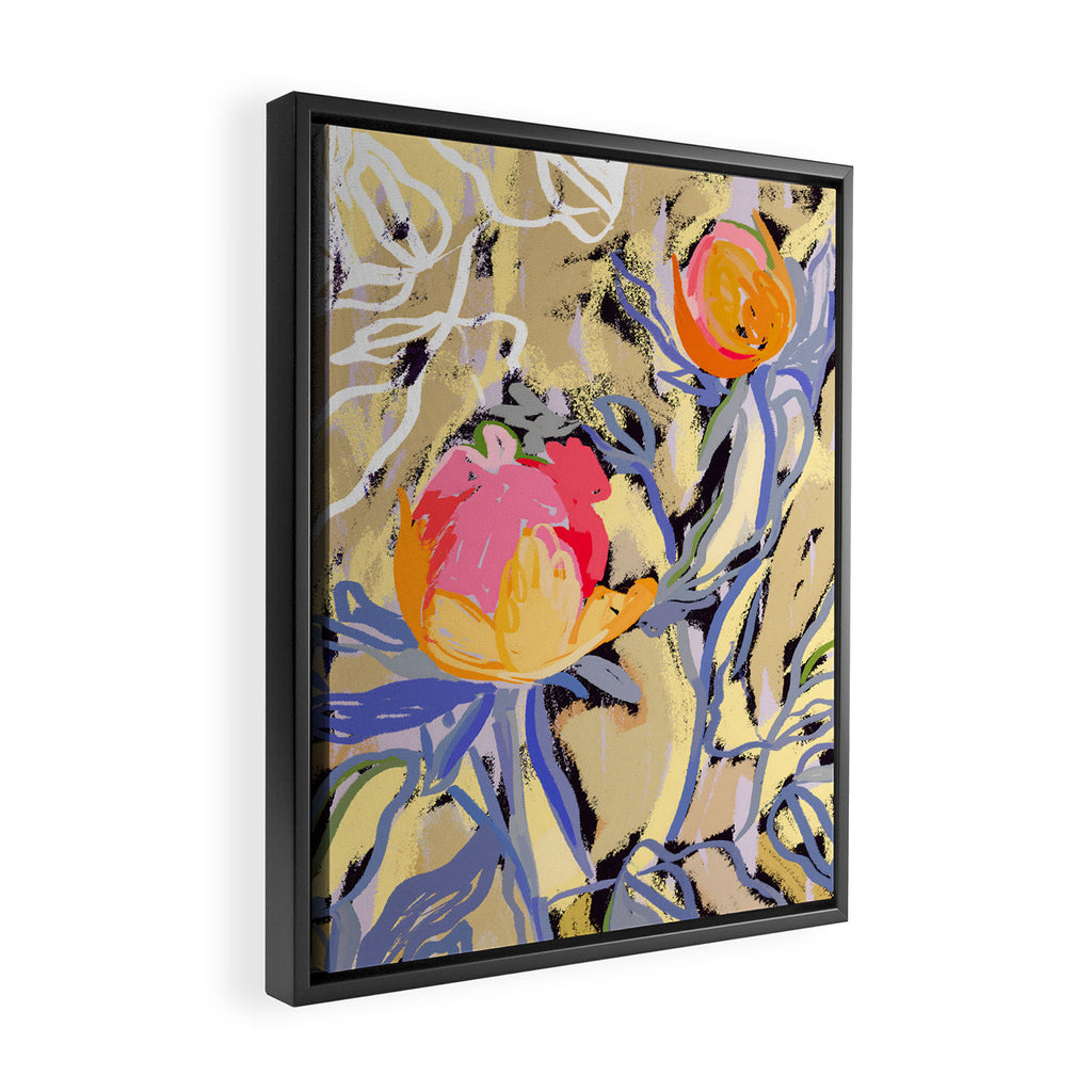 Blooms in The Butter Forest Framed Canvas Print Gallery Image 2