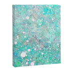 Blue Green Dreamy Marble, Minimal Abstract Pastel Graphic Design Eclectic Bohemian Painting Texture Canvas Print Gallery Image 8