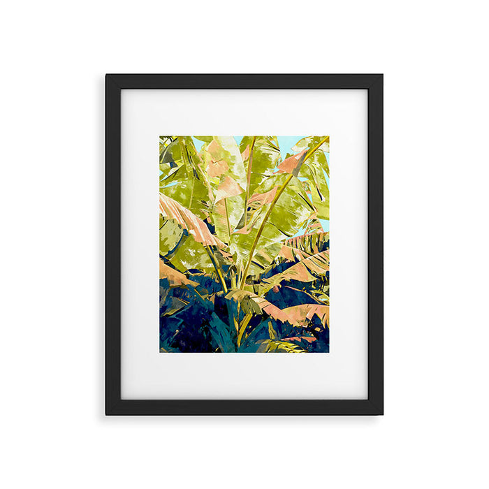 Blush Banana Tree Framed Art Print Gallery Image 1