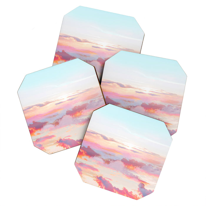 Blush Clouds #digital #photography Coaster Gallery Image 1
