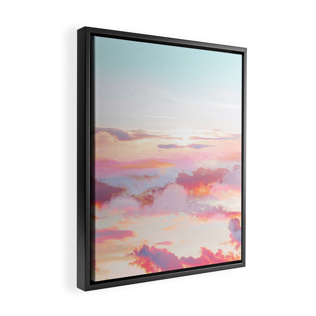 Blush Clouds #digital #photography Framed Canvas Print Gallery Image 2