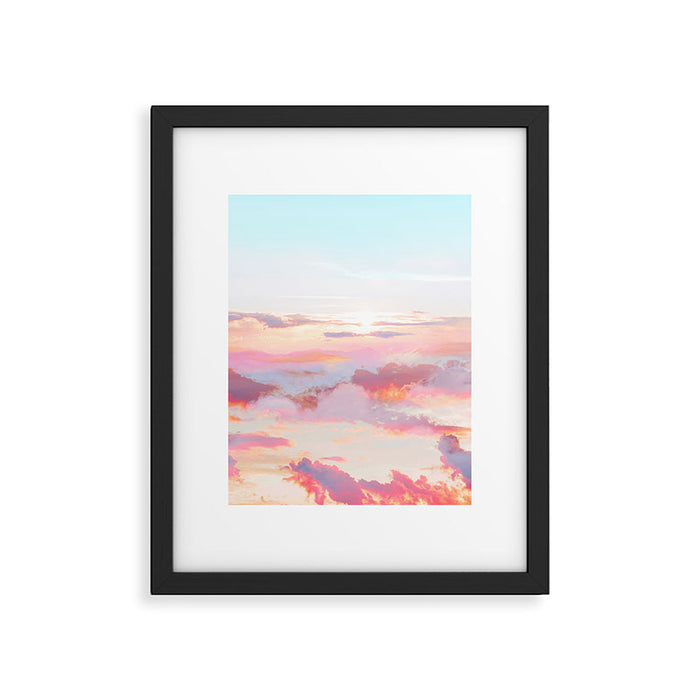 Blush Clouds #digital #photography Framed Art Print Gallery Image 1