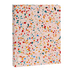 Blush Terrazzo | Pink Eclectic Speckles | Abstract Confetti Painting | Chic Bohemian Illustration Canvas Print Gallery Image 6