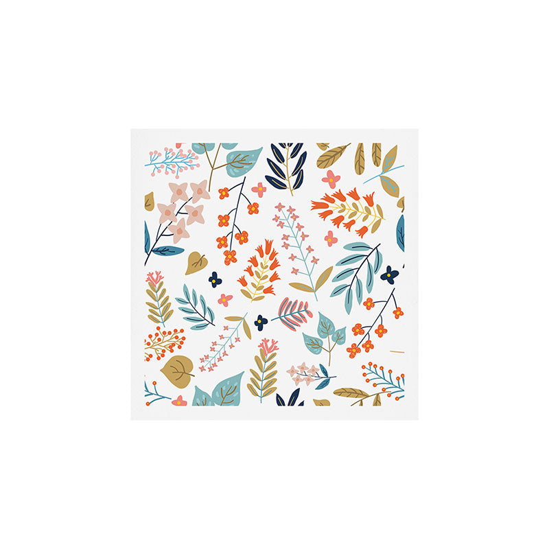 Botanical Harmony | Floral Vintage Plants Colorful Leaves | Autumn Spring Nature Bohemian Chic Art Print Gallery Image 1