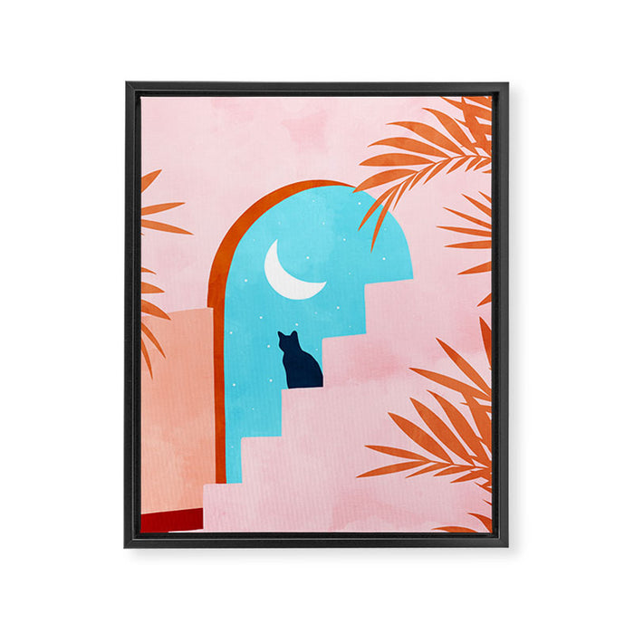 Catrospection Framed Canvas Print Gallery Image 1