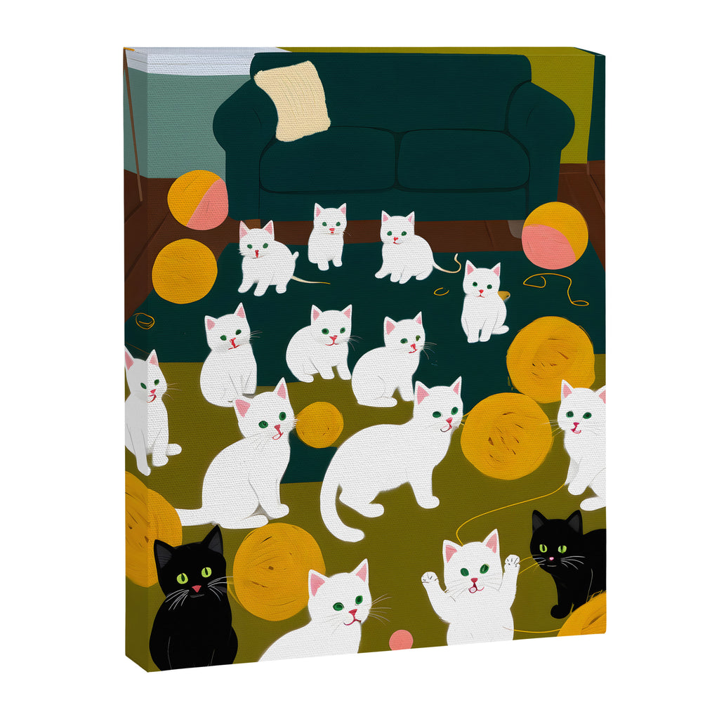 Cats And Wool Canvas Print Gallery Image 6