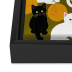 Cats And Wool Framed Canvas Print Gallery Image 3