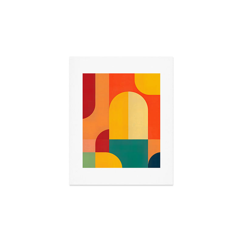 Colored Archs Art Print Gallery Image 1