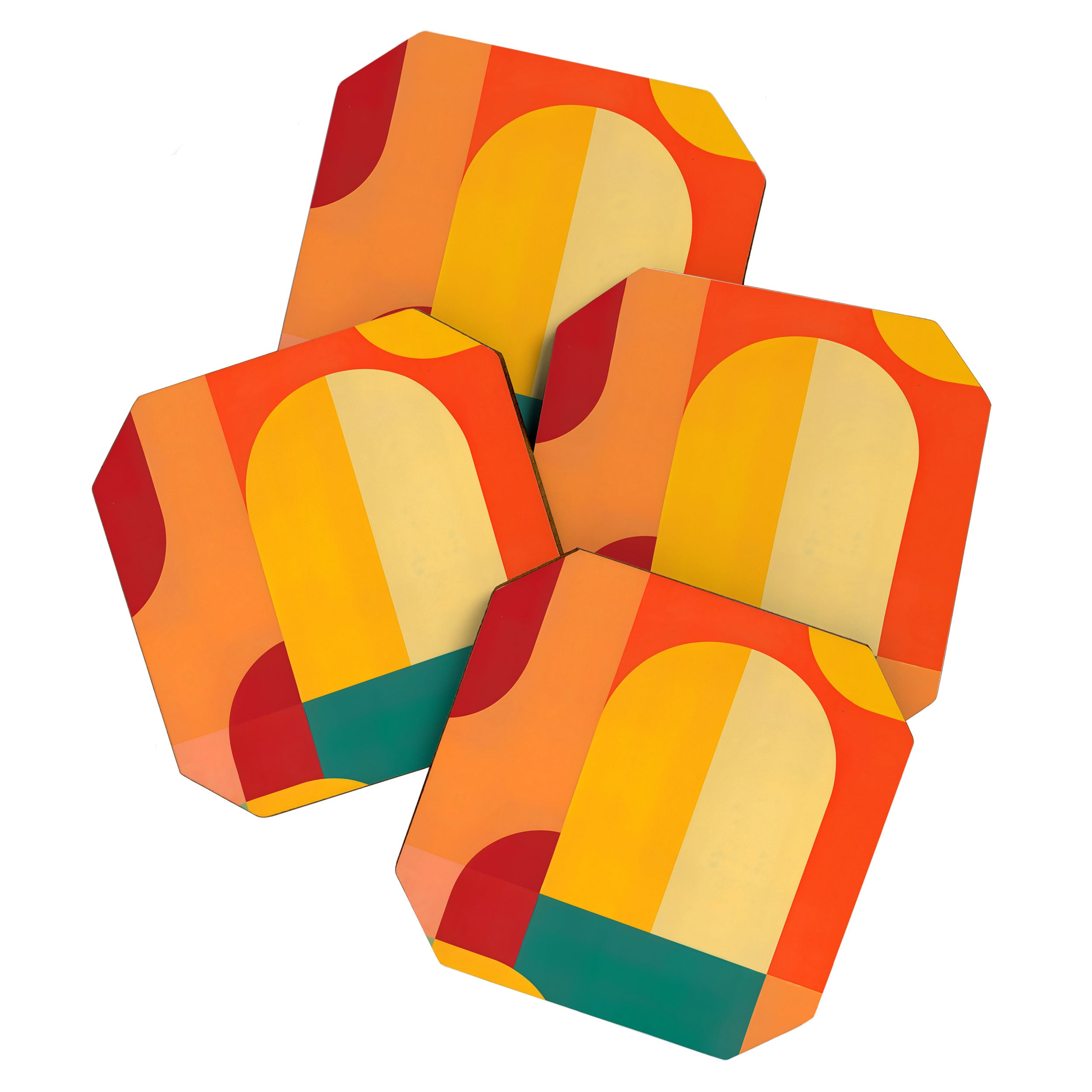 Colored Archs Coaster Gallery Image 1