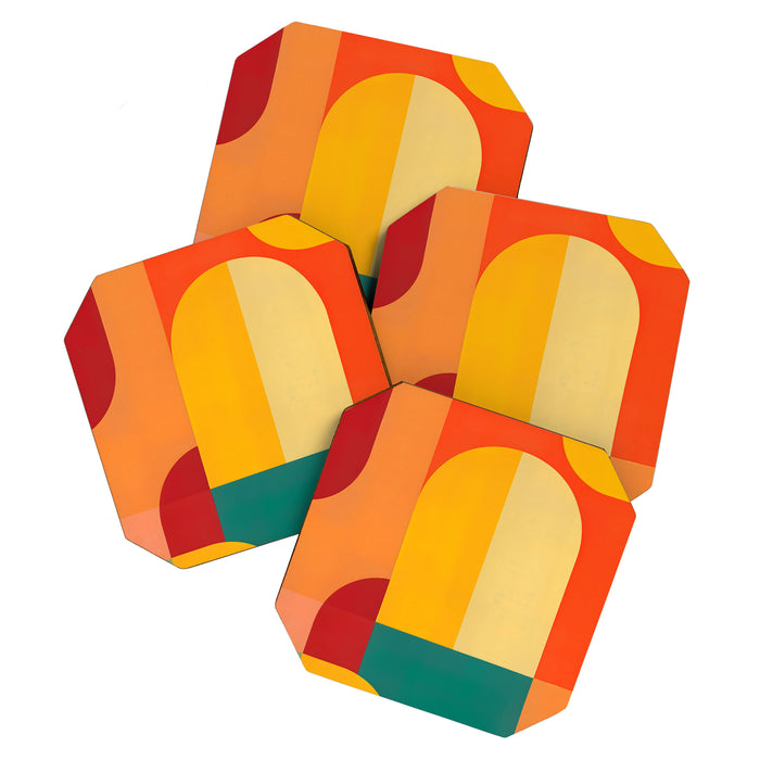 Colored Archs Coaster Gallery Image 1