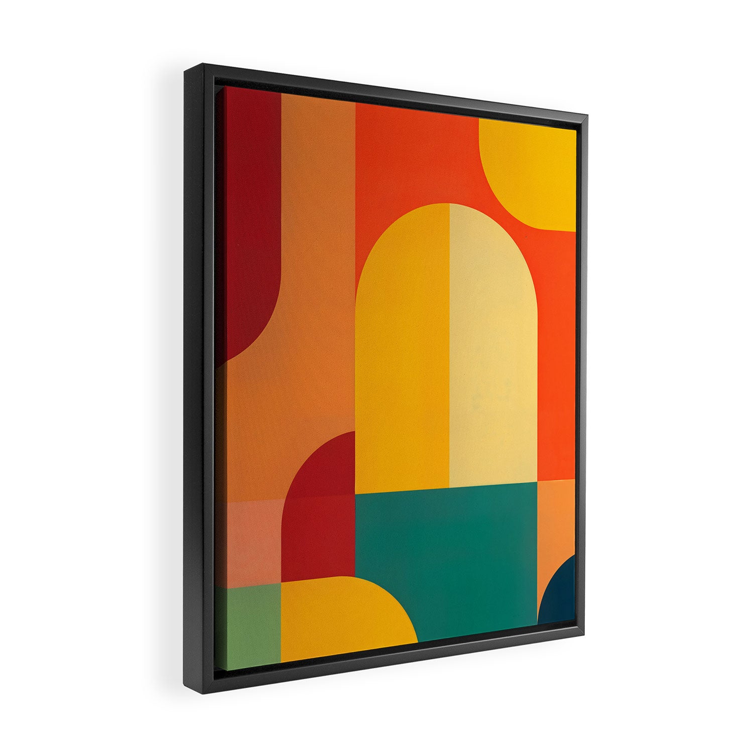 Colored Archs Framed Canvas Print Gallery Image 2