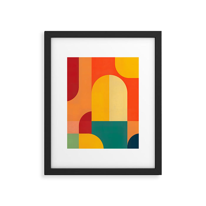 Colored Archs Framed Art Print Gallery Image 1