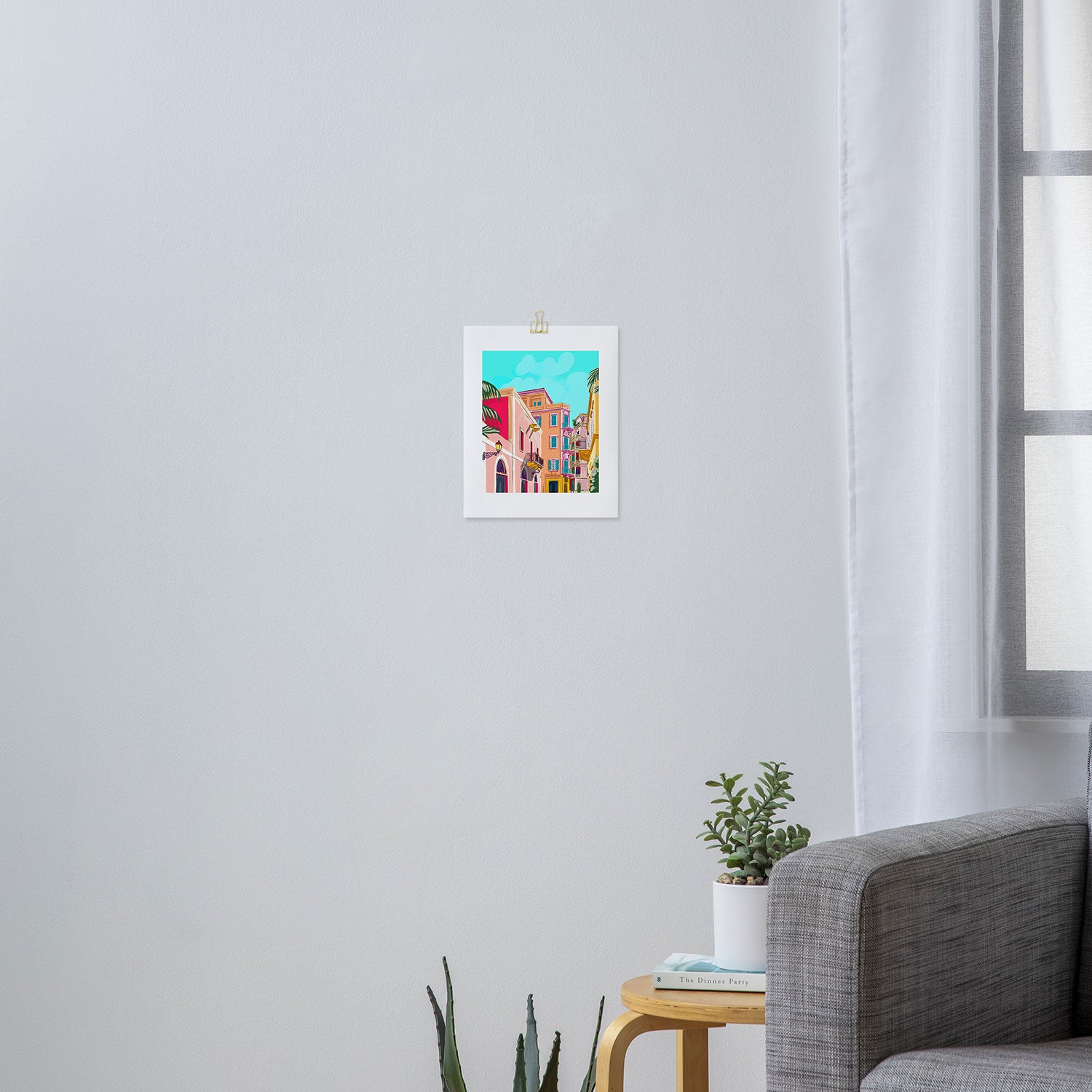 Colorful Houses Art Print Gallery Image 3