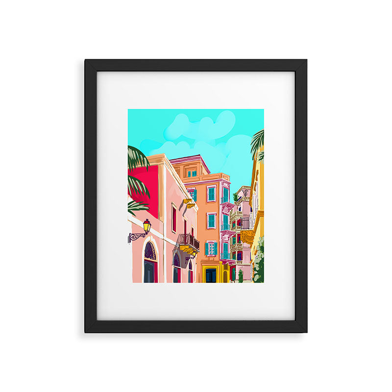 Colorful Houses Framed Art Print Gallery Image 5