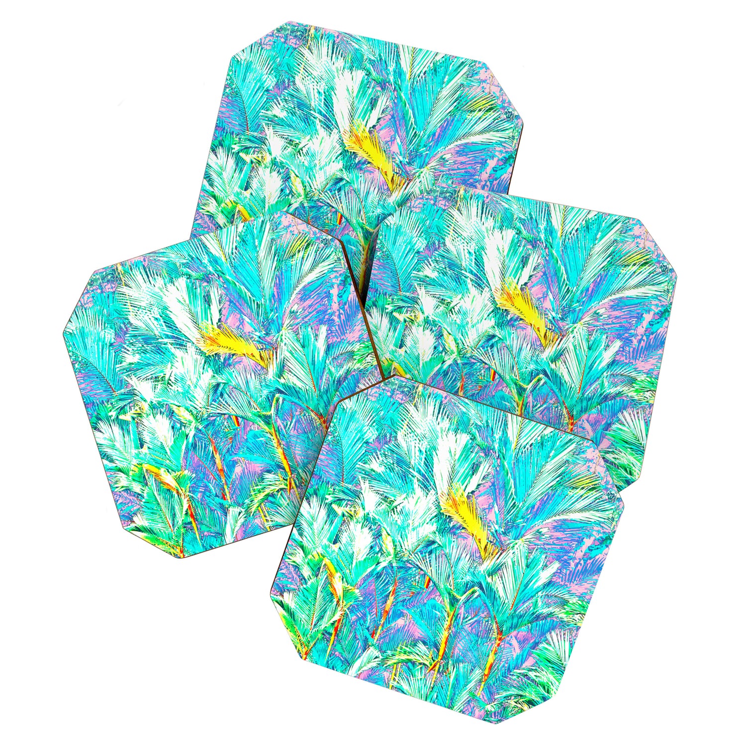 Colorful Palm Garden Coaster Gallery Image 1