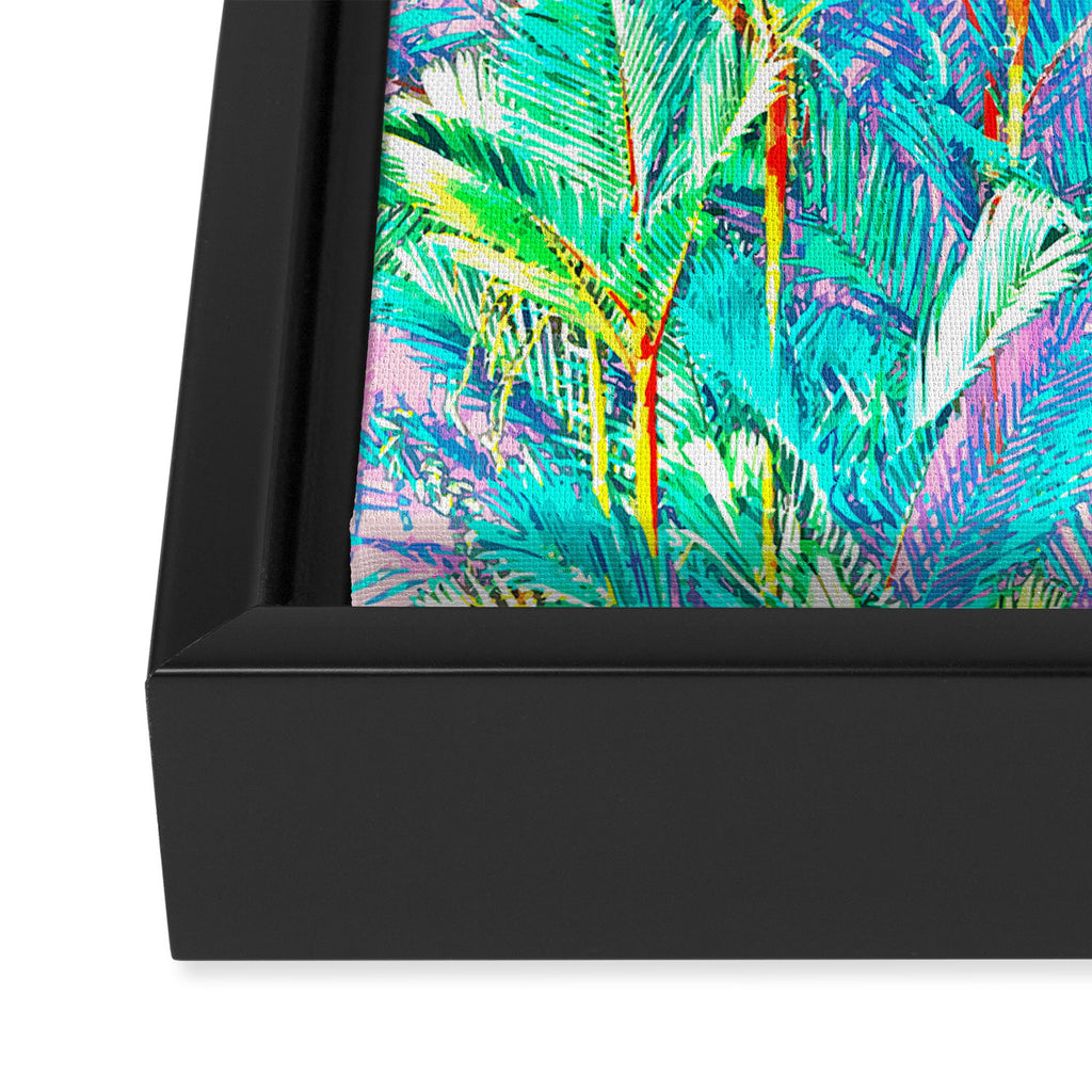 Colorful Palm Garden Framed Canvas Print Gallery Image 3