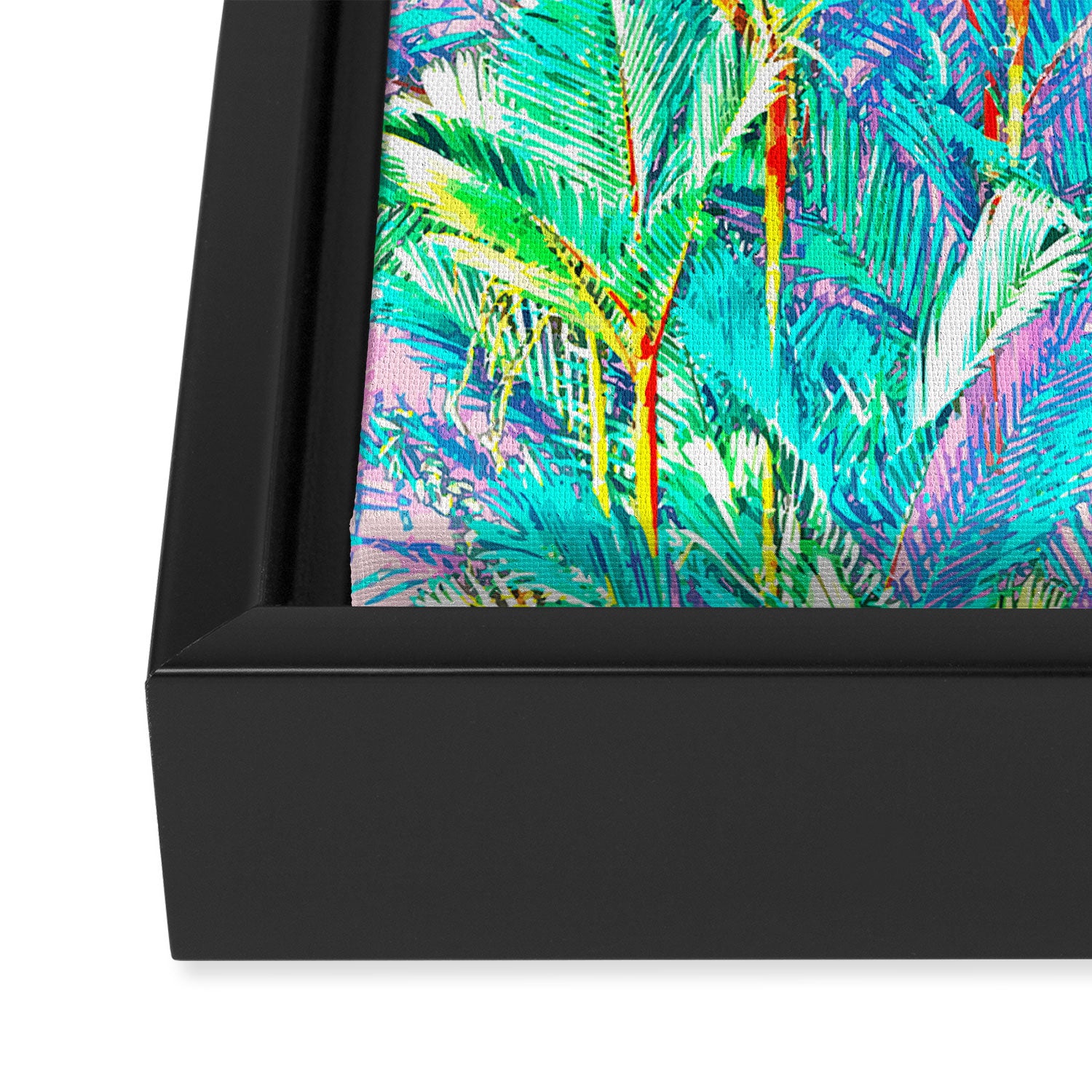 Colorful Palm Garden Framed Canvas Print Gallery Image 3
