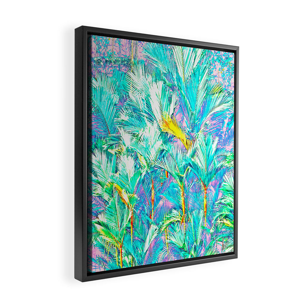 Colorful Palm Garden Framed Canvas Print Gallery Image 2