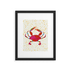 Crab By The Golden Tide Framed Art Print Gallery Image 5