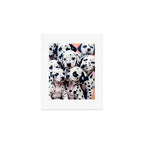 Dalmatian Love, Cute Puppies Dogs Pets, Animals Domestic Photography Siblings, Adorable Family Polka Dots Spotted  Art Print Gallery Image 1