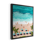 Dream in Colors Borrowed From The Sea | Ocean Tropical Beachy Summer | Swim Surf Travel Vacation Framed Canvas Print Gallery Image 2