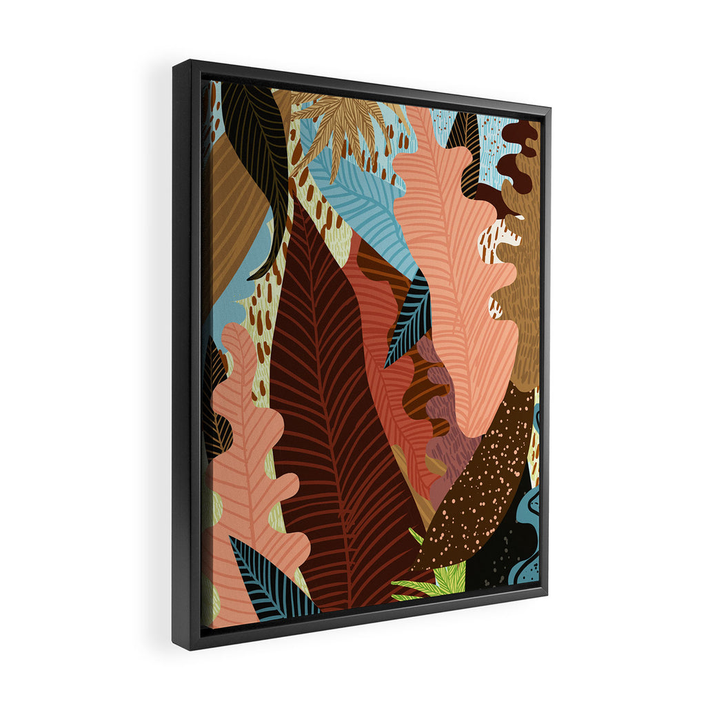 Earthy Forest Framed Canvas Print Gallery Image 2