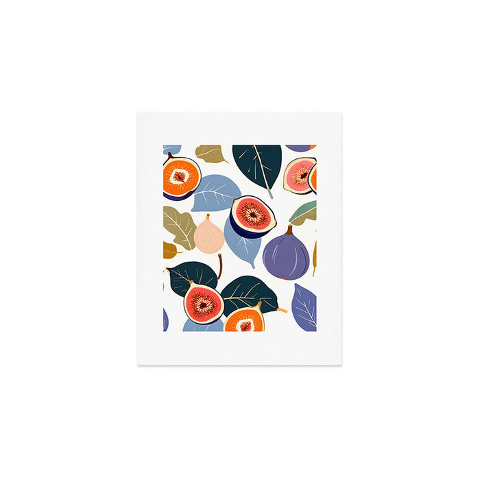 Fig Bohème, Botanical Fruits Food Nature, Vintage Plants Free-style Illustration Jungle, Garden Forest Summer Juicy Bohemian Sweetness Art Print Gallery Image 1